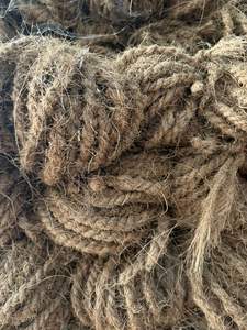 Natural Brown Coir Rope Yarn <b>Strong</b> Coconut Fiber <b>String</b> Eco Friendly Anti-Bacteria Raw Twisted Cord Gardening Agriculture - Product Image 3