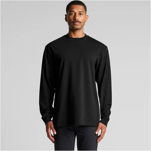 Chemise thermique à manches longues en tricot gaufré pour homme, coupe décontractée, ourlet incurvé texturé, col rond, manches longues - Product Image 6