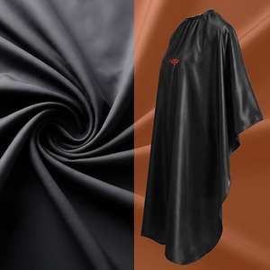 Cape de coiffure professionnelle en PU, résistante à l'eau, avec fermeture à nouer réglable au cou - Product Image 3