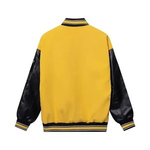 Chaqueta Varsity de Cuero Personalizada de Lujo para Hombre, Pedido al por Mayor, Resistente al Agua, Ligera, de Alta Calidad, Estilo Letterman - Product Image 2