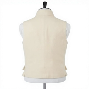 Chaleco de Trabajo Formal de Invierno Personalizado para Hombre, Chaleco sin Mangas con Múltiples Bolsillos, Reversible, Impermeable, de Lana/Poliéster, Tejido Resistente - Product Image 5