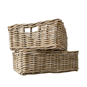 Cesta de Almacenamiento de Archivos de Mimbre Rústico con Asas, Organizador de Documentos de Mimbre Conveniente para el Hogar y la Oficina, Venta al por Mayor desde Vietnam - Product Image 6