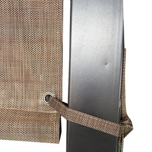 Telo Ombreggiante Traspirante in HDPE Marrone 13 x 7.7 con Occhielli per Tende da Sole e Pergole da Esterno - Product Image 6