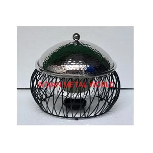 Plat à découper en cuivre et laiton, nouveau Concept équipement de Chef, plat à raser, récipient de nourriture de mariage, Pot d'affichage, Casserole de décoration - Product Image 2