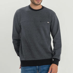 Sudadera de algodón polar personalizada para hombre 2026, cuello redondo, peso pesado, estilo oversize, ropa urbana, gimnasio, uso casual, marca privada OEM - Product Image 4