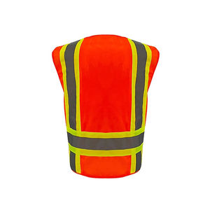 Chaleco de Seguridad con Cierre y Logotipo Personalizado, Cuello Alto, Reflectante, Alta Visibilidad, Tela de Malla, Seda y Algodón, UPF 50, Venta al Por Mayor Industrial - Product Image 4