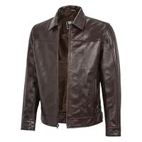 Blouson aviateur classique pour homme en fausse fourrure B-3, veste de motard en cuir imprimé