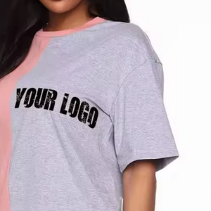 Camiseta de Mujer Transpirable y Ecológica, Estilo Invernal, 100% Algodón, Color Sólido, Cuello Redondo, Manga Corta, Informal, Personalizable - Product Image 5