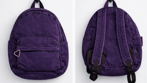 Mochila Escolar de Lona Verde Oscuro para Estudiantes, Ligera y Suave, con Bolsillo Frontal con Cremallera y Correas para los Hombros - Product Image 6