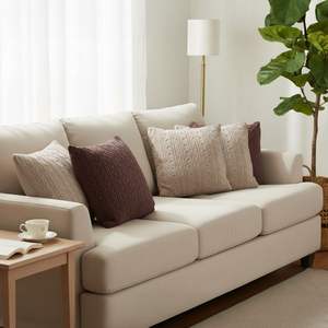 Juego de 5 Fundas de Almohada de Punto Trenzado Color Rosa Empolvado, Fundas Decorativas Acogedoras para Sofá Cama, Decoración Premium para el Hogar y Almohadas Decorativas - Product Image 2