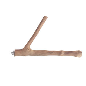 Jouet en bois de café Javawood, respectueux de l'environnement, pour oiseaux, avec perchoir en forme de Y, support pour oiseaux inspiré de la nature - Product Image 1