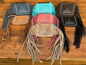 2024, superventas, Mini monedero de cuero de gamuza con puntada para botas para mujer, Mini monedero con bolsillo para dinero, cartera corta de cuero genuino para niñas - Product Image 4