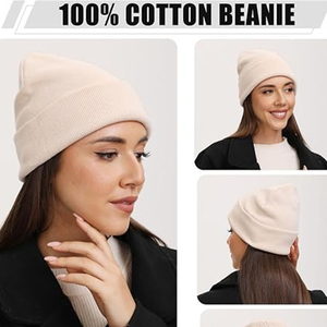 Étiquettes personnalisées, logo brodé, bonnets d'hiver en tricot gaufré, prix de gros, respirants, séchage rapide, vêtements d'hiver pour hommes, bonnets - Product Image 3