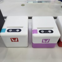 Imprimante thermique POS de bureau miniature à faible coût 58 mm avec interface USB+BT Noir et blanc en stock