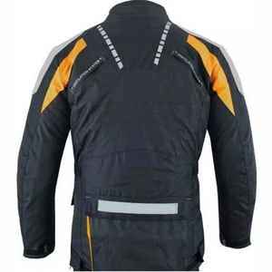 Veste de moto en textile imperméable et coupe-vent pour homme, couleur noire et blanche, manches longues, vêtements d'extérieur d'hiver, Fasmic International - Product Image 4