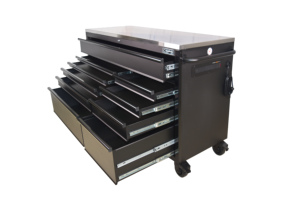 Matte Black Powder Coated Steel 10 Drawer <b>Tool</b> <b>Cabinet</b> Family keywords: for Garage Workshop Storage Use - Product Image 6