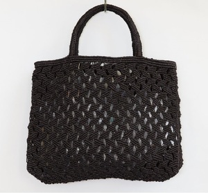 2026 Trending Eco-Friendly Durable Crochet Jute Crossbody Messenger <b>Bag</b> <b>Women's</b> Bohemian Style Tote for Letter <b>Black</b> Shopping - Product Image 1