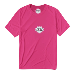 Seamless Knit Front Logo Gym T <b>Shirt</b> <b>Men</b> Quick Dry Organic Cotton Fitness Top Custom UPF 50+ Sun Protection Outdoor Running - Product Image 1