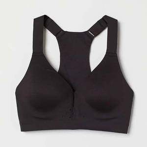 Wholesale Custom sports <b>bra</b> for women nylon spandex seamless high impact padded gym workout <b>bra</b> <b>stretch</b> fitness wear - Product Image 3