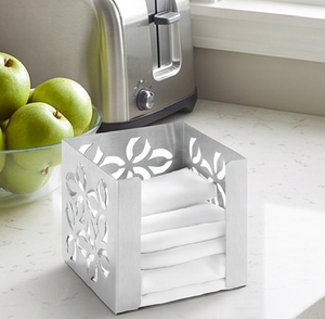 Porta Servilletas de Papel Metálico Plateado, Diseño Moderno, Perfecto para la Decoración del Hogar, Organización Esencial y Accesorio para la Mesa - Product Image 6