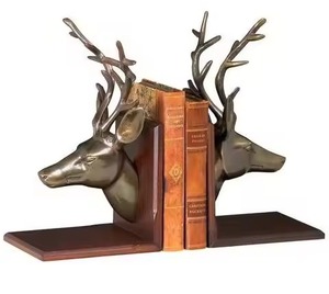Hot Selling Metal Anchor Bookends 2Pcs Coastal Design Sculptural Decorative Book Ends For Office Use - Product Image 4