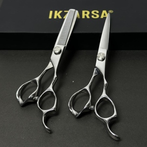 Ergonomic Barber Hair Cutting <b>Scissors</b> Professional Salon Stainless Steel Shears for Smooth Precision Cutting - Product Image 4