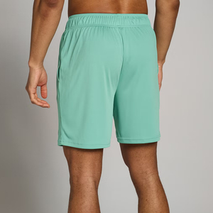 Pantalones Cortos Bermuda para Hombre, Color Verde Menta Sólido, de Secado Rápido, Cintura Elástica, Casuales, de Poliéster Tejido - Product Image 2
