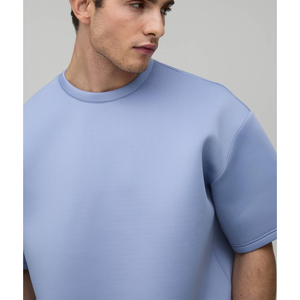 Camiseta de Corte Holgado al Por Mayor con Logotipo Impreso por Transferencia Térmica, Precio de Fábrica, OEM, Algodón, Lisa, Blanca, Uniforme de Fútbol para Hombre - Product Image 2