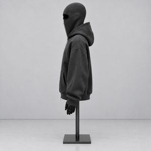 Sweat à capuche zippé intégral pour homme, coupe oversize, lourd, style cagoule, streetwear, fabricant OEM personnalisé - Product Image 3