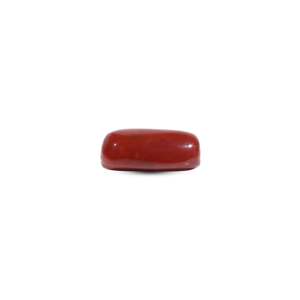 Natural Red Coral Oval Cabochon 10.9 Carat Loose Gemstone for Fine Jewelry - Product Image 3