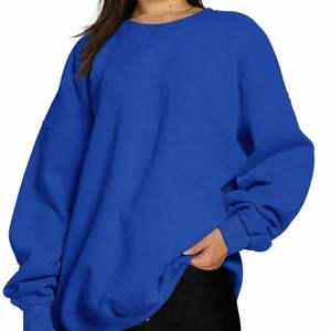Sweat-shirt long imprimé pour femme, coupe ample, design contemporain, chaud, en maille mi-lourde, style décontracté pour l'hiver - Product Image 1
