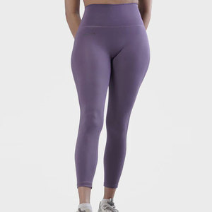 Legging de sport pour femme, dernière conception, prix de gros usine, taille mi-haute, personnalisé, uni, tricoté, antibactérien, respirant - Product Image 5