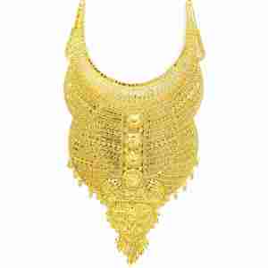 Conjuntos de Joyería Largos de Latón Chapado en Oro de 14K, 18K, 24K, Diseño Tradicional Turco, Collares Largos para Novia, Venta al por Mayor - Product Image 5