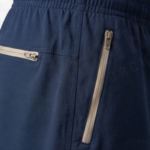 Shorts de course 2-en-1 pour hommes, séchage rapide, avec poche arrière zippée, pour entraînement, fitness, plage, couleur personnalisable, vêtements de sport - Product Image 5