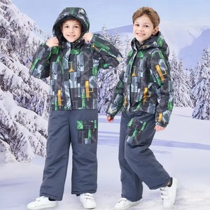 High Quality Custom Logo Men Ski Snowboard Jacket Set Winter One Piece <b>Waterproof</b> Windproof Plus Size Design <b>Taped</b> <b>Seams</b> Zipper - Product Image 5