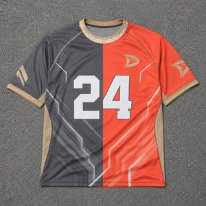 เสื้อเจอร์ซีย์คอร์นโฮลลายเรขาคณิตแบบกำหนดเองสำหรับผู้ชาย OEM ผ้าโพลีเอสเตอร์ตาข่ายแห้งเร็ว ชุดยูนิฟอร์มทีมสำหรับการแข่งขัน - Product Image 1