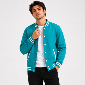 Modern varsity outer layer created for versatile comfort with smooth texture and stylish athletic inspired casual wardrobe - Product Image 1