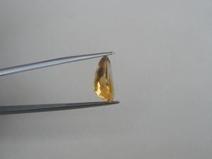 พลอยซิทรินธรรมชาติทรงลูกแพร์ 16 x 10 มม. แท้ 100% รับรองโดยบุคคลที่สาม สีเขียว สำหรับทำเครื่องประดับ พร้อมเอฟเฟกต์รูปดาว - Product Image 4