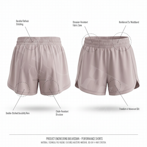 Shorts de sport taille haute pour femmes, style tendance, respirants, séchage rapide, pour la course et la gym, personnalisables avec logo – Vente en gros - Product Image 2