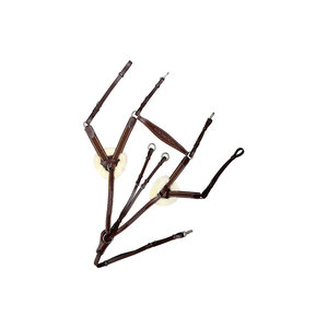 Martingale en cuir pour cheval avec nezier rembourré et sangles réglables pour l'équitation - Product Image 6