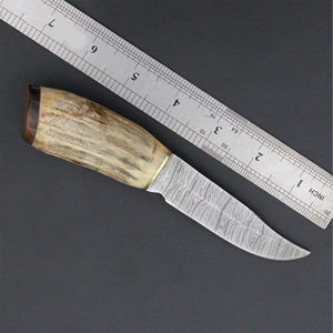 Cuchillo de caza de acero de Damasco hecho a mano de alta calidad, personalizado, con mango de madera, tipo Skinner, de 4 pulgadas, ¡muy vendido! - Product Image 5