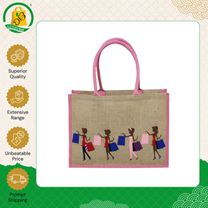 ผลิตในอินเดีย คุณภาพพรีเมียม ดีไซน์หรูหรา ขายส่งกระเป๋าช้อปปิ้งสไตล์โบฮีเมียนทำจากผ้าปอกระเจา ในราคาตลาดที่แข่งขันได้ - Product Image 3