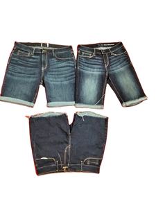 กางเกงยีนส์ขาสั้นผู้ชายทรงโอเวอร์ไซส์ผ้าฝ้าย ระบายอากาศดี มี 6 กระเป๋า ทรงตรง สีกลาง-เข้ม เหมาะกับฤดูร้อน สไตล์น่ารัก - Product Image 5