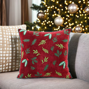 <b>Christmas</b> Vintage Festival Decoration Embroidered Designer Cushion Cover <b>Pillow</b> <b>case</b> for Home Decor For Hot Sale - Product Image 1