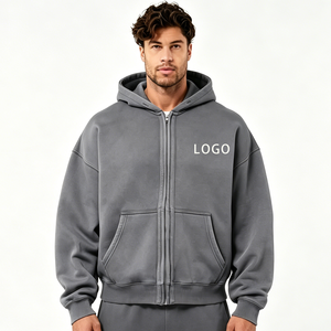 Sudadera con Capucha Personalizada con Pedrería, 100% Algodón, Unisex, Sólida, de Invierno, Holgada, con Bolsillos, Transpirable, 550 Gramos, Gruesa - Product Image 3