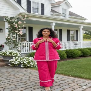 Nuevo Conjunto de Lino Elegante y de Lujo para Mujer, Corte Ajustado, Estilo Maxi, para Fiestas, Secado Rápido, Verano, Uso Diario - Product Image 1