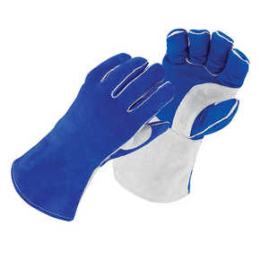 Best Hot Selling Top Quality Split Leather Welding Work <b>Gloves</b> Fire & Heat Resistant Wool Lining Welder Working <b>Gloves</b> - Product Image 1