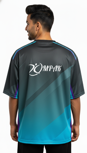 เสื้อยืดโอเวอร์ไซส์ลายพิมพ์ซับลิเมชั่นสำหรับผู้ชาย สไตล์ลำลองแนวสตรีทแฟชั่น - Product Image 4