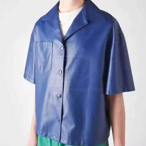 <b>Men</b> Leather <b>Shirt</b> Classic New Design Long Sleeve Trendy Street Fashion <b>Shirt</b> For <b>Party</b> Wear - Product Image 3