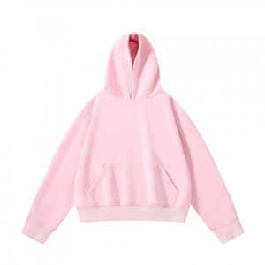 Sudadera con Capucha Extra Grande para Hombre, Color Sólido, Informal, Tejida, Manga Regular, Diseño con Bolsillo, Forro Polar Otoñal, 100% Algodón - Product Image 2